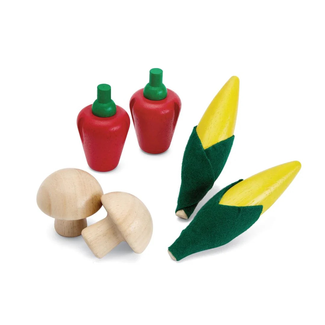 Fresh Product Set | Corns, Mushrooms & Red Bell Peppers - Image 2