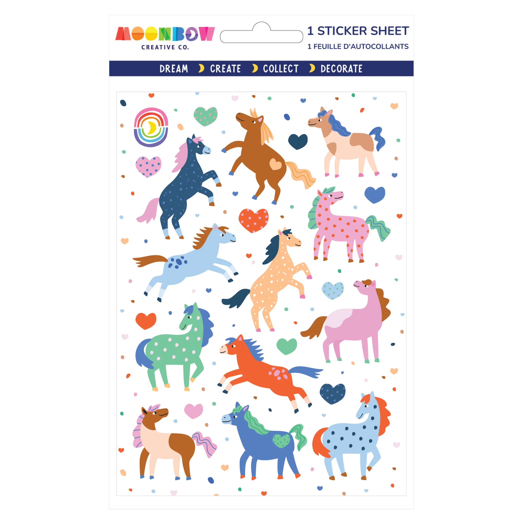 Funky Foals Glossy Stickers