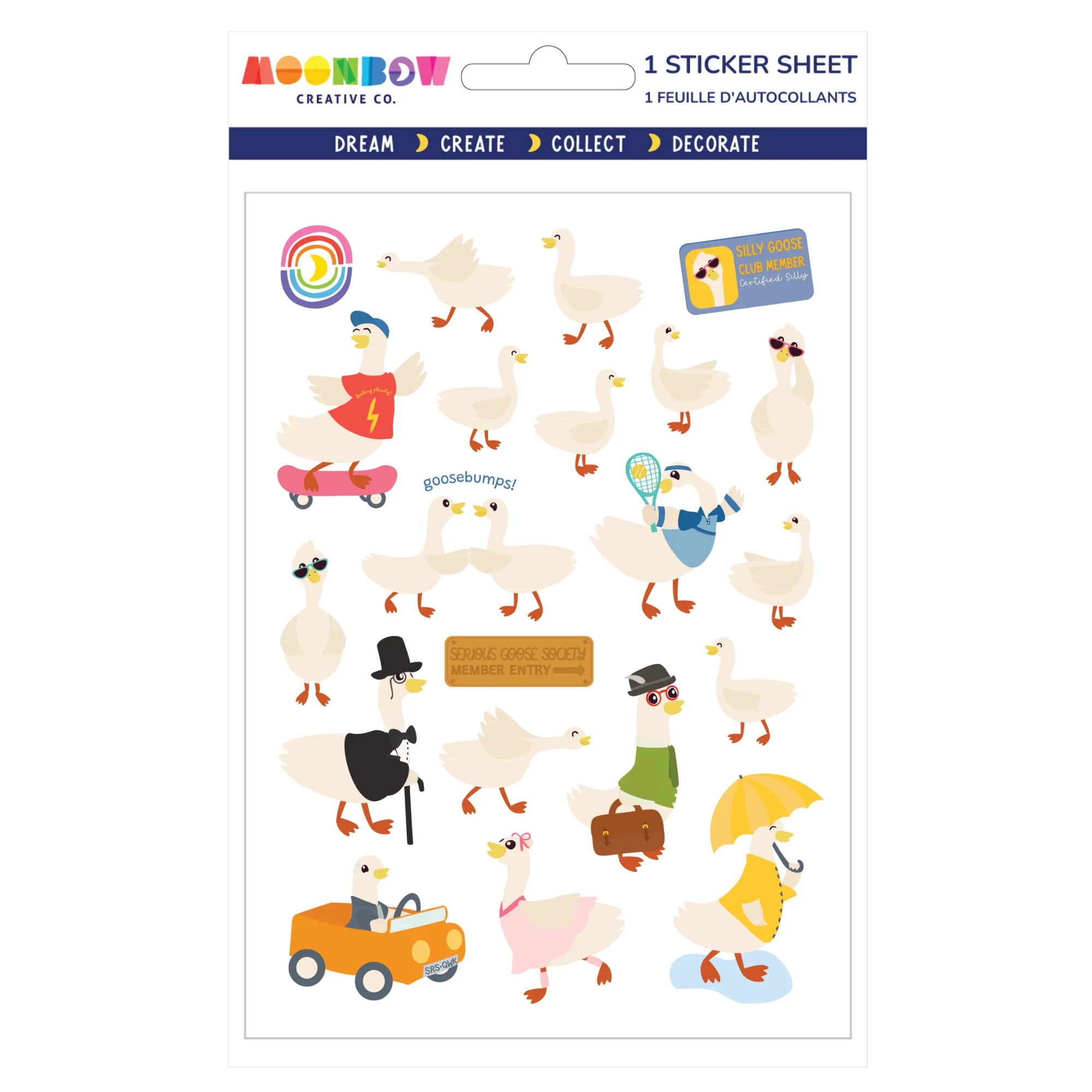 Goose on the Loose Glossy Stickers