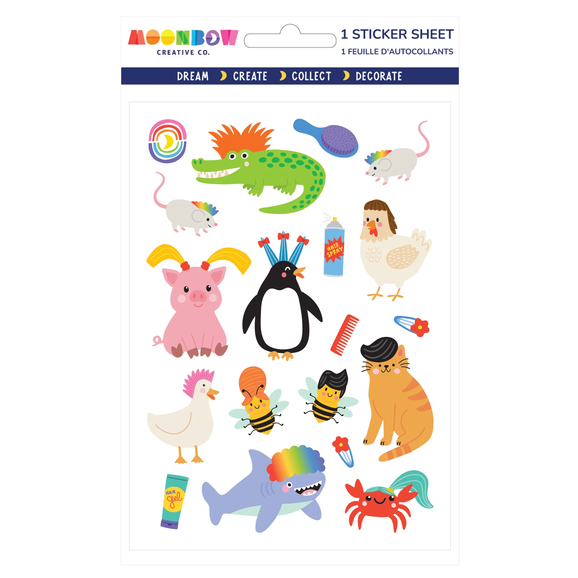 Hairdo Zoo Glossy Stickers