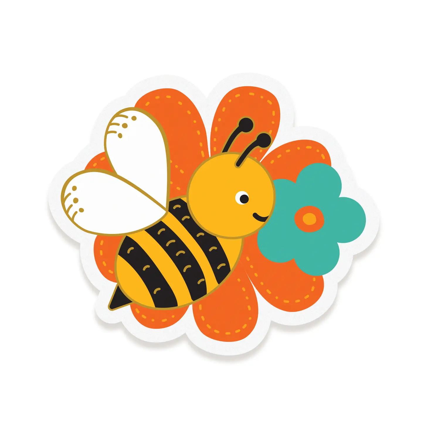 Happy Bee-Day Sticker Birthday Card - Image 3