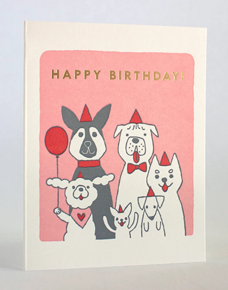 Happy Birthday Dog Squad Card