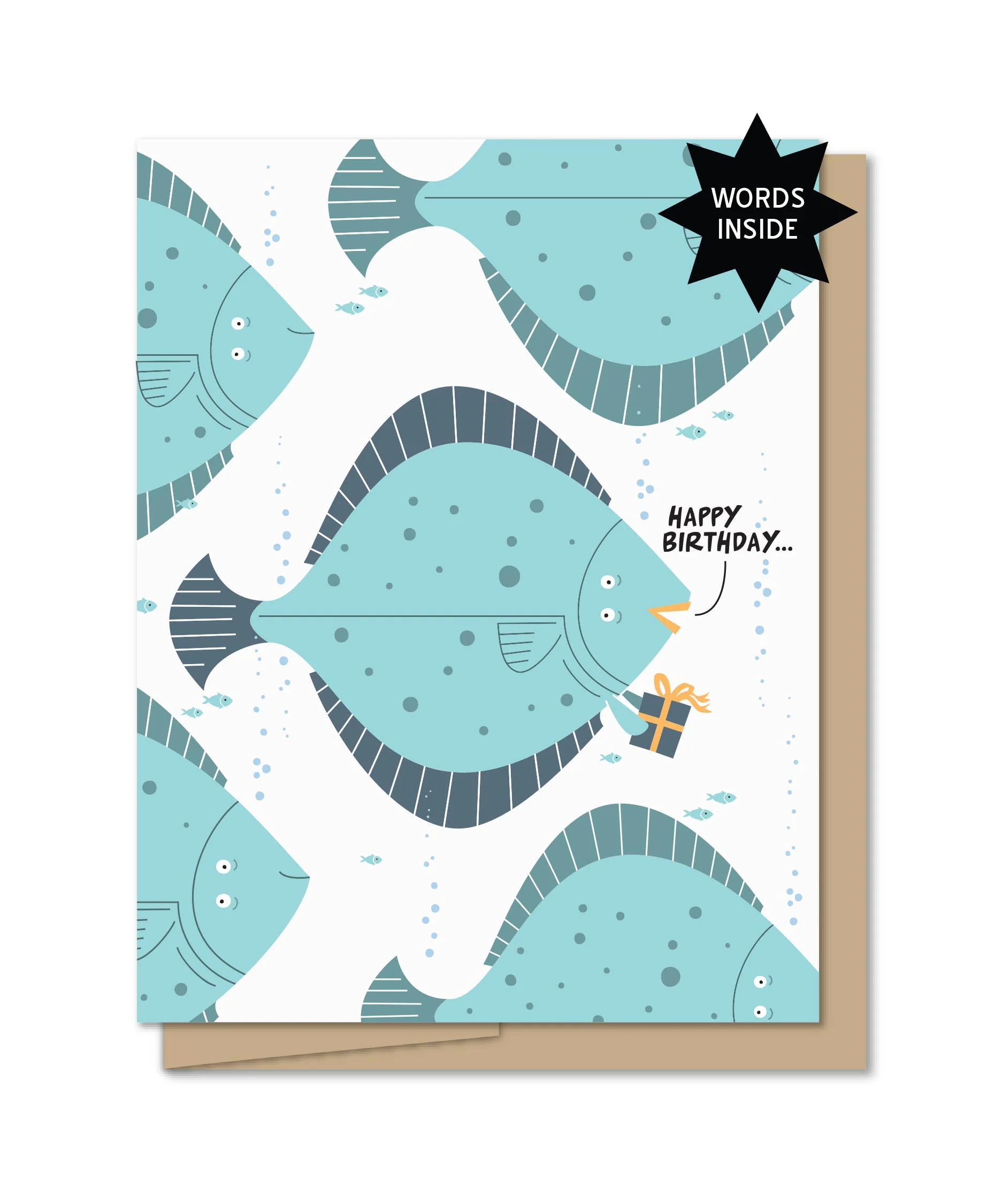 Happy Birthday for the Halibut Card