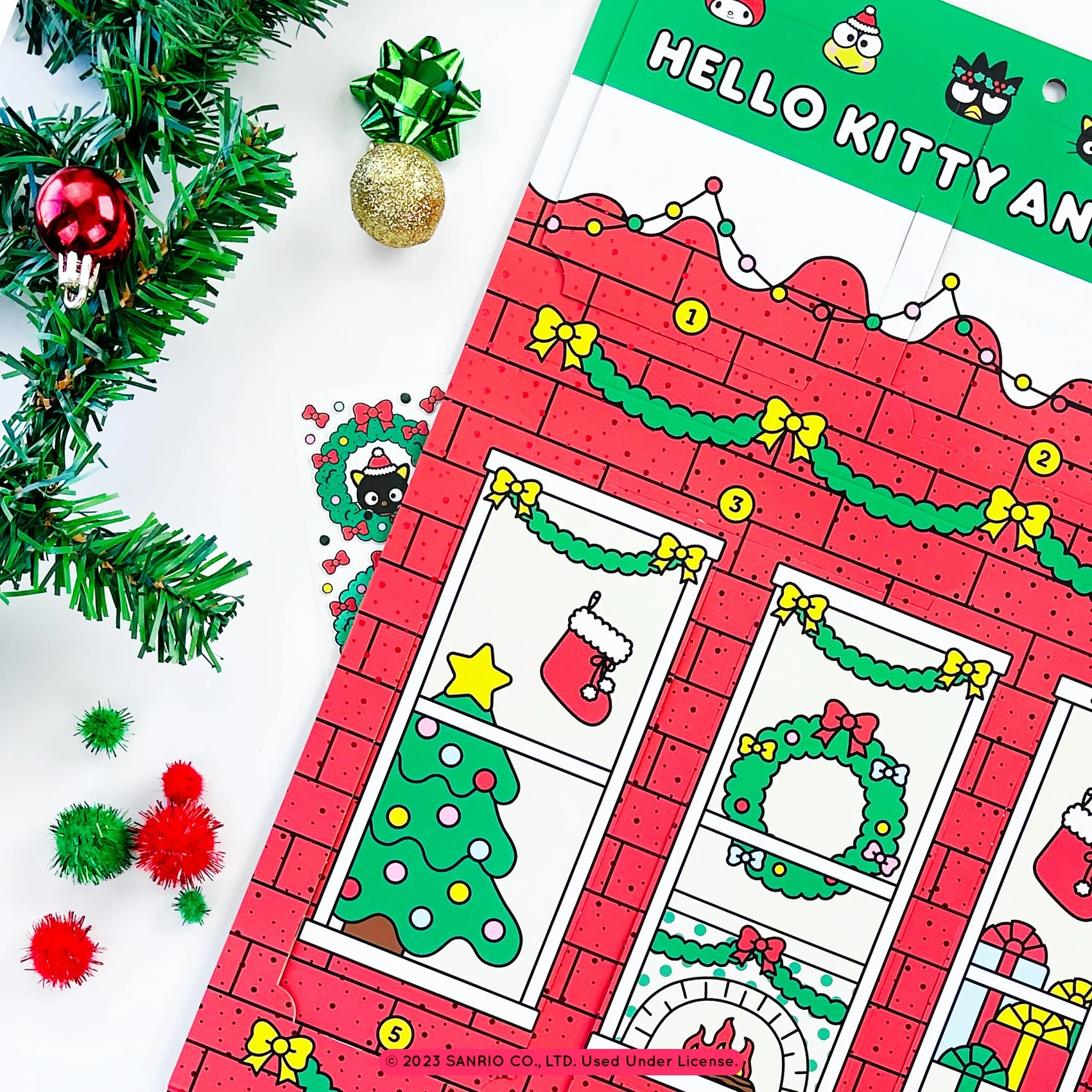 Hello Kitty And Friends Christmas Sticker Advent Calendar - Image 3
