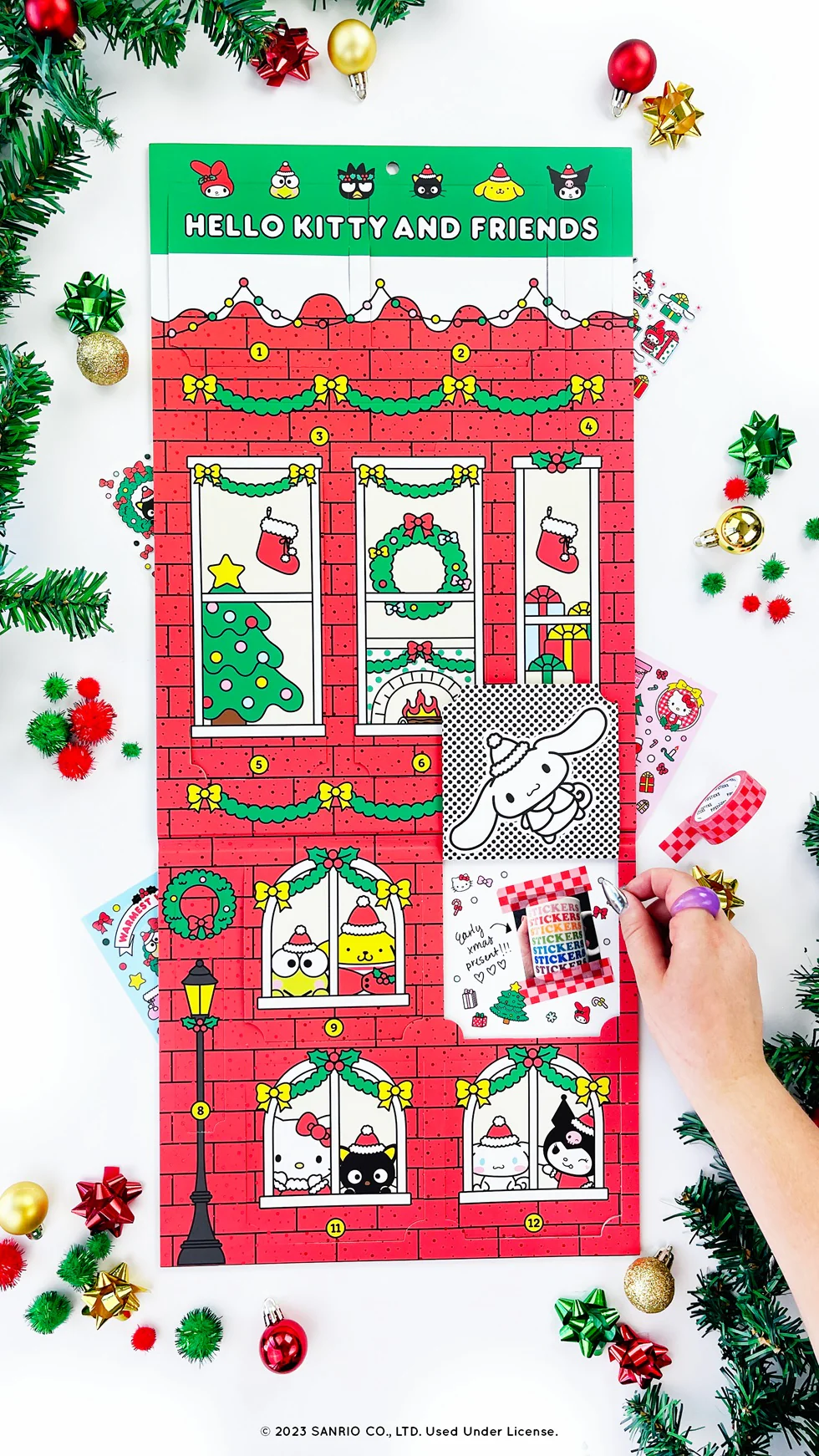 Hello Kitty And Friends Christmas Sticker Advent Calendar - Image 5