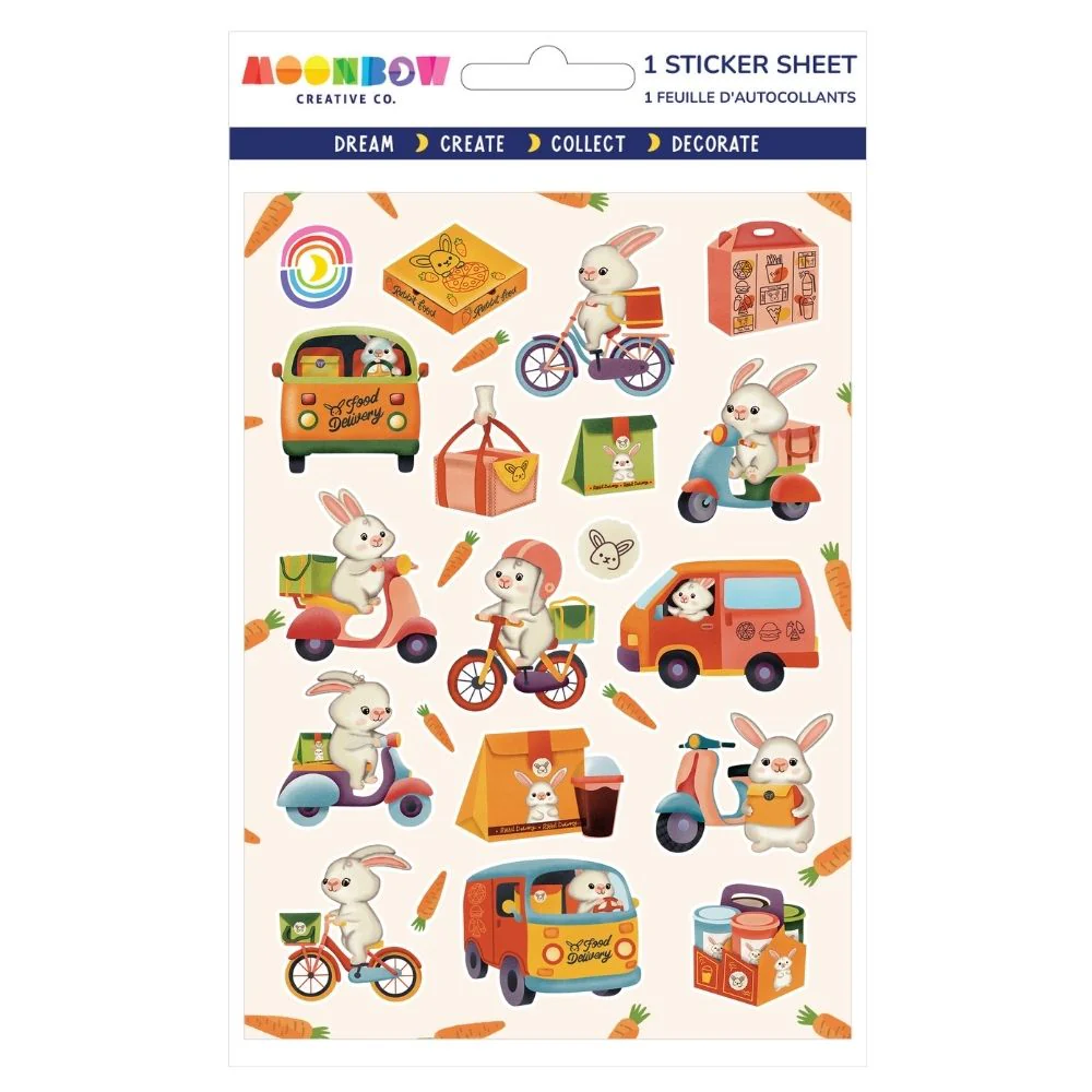 Hoppy Meals Express Glossy Stickers