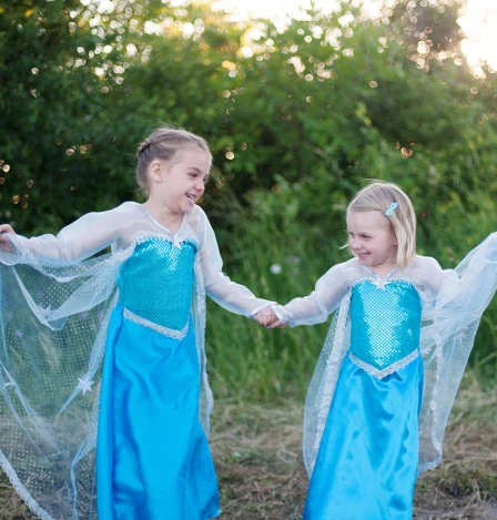 Ice Queen Dress with Cape | Size 3-4 - Image 2