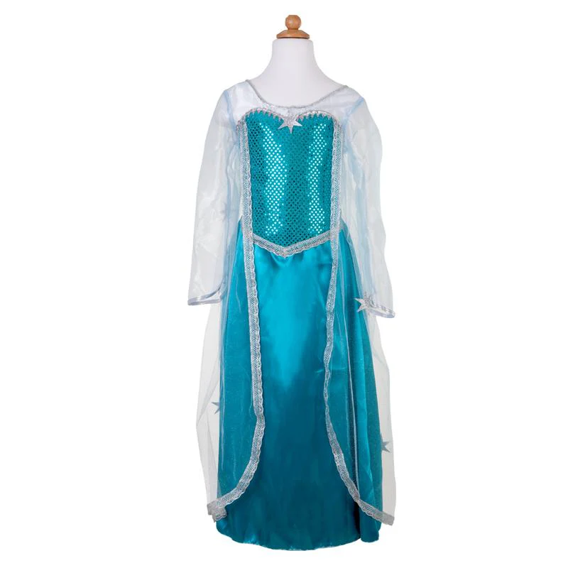 Ice Queen Dress with Cape | Size 3-4 - Image 4