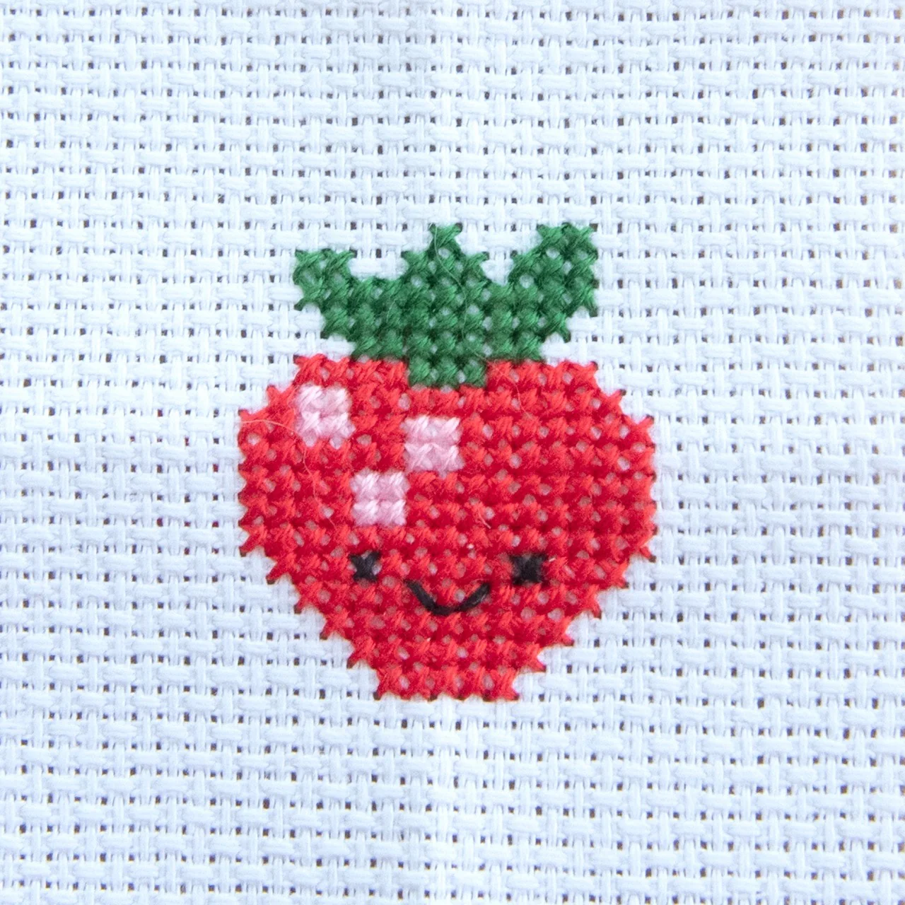 Kawaii Strawberry Cross Stitch Matchbox - Image 6