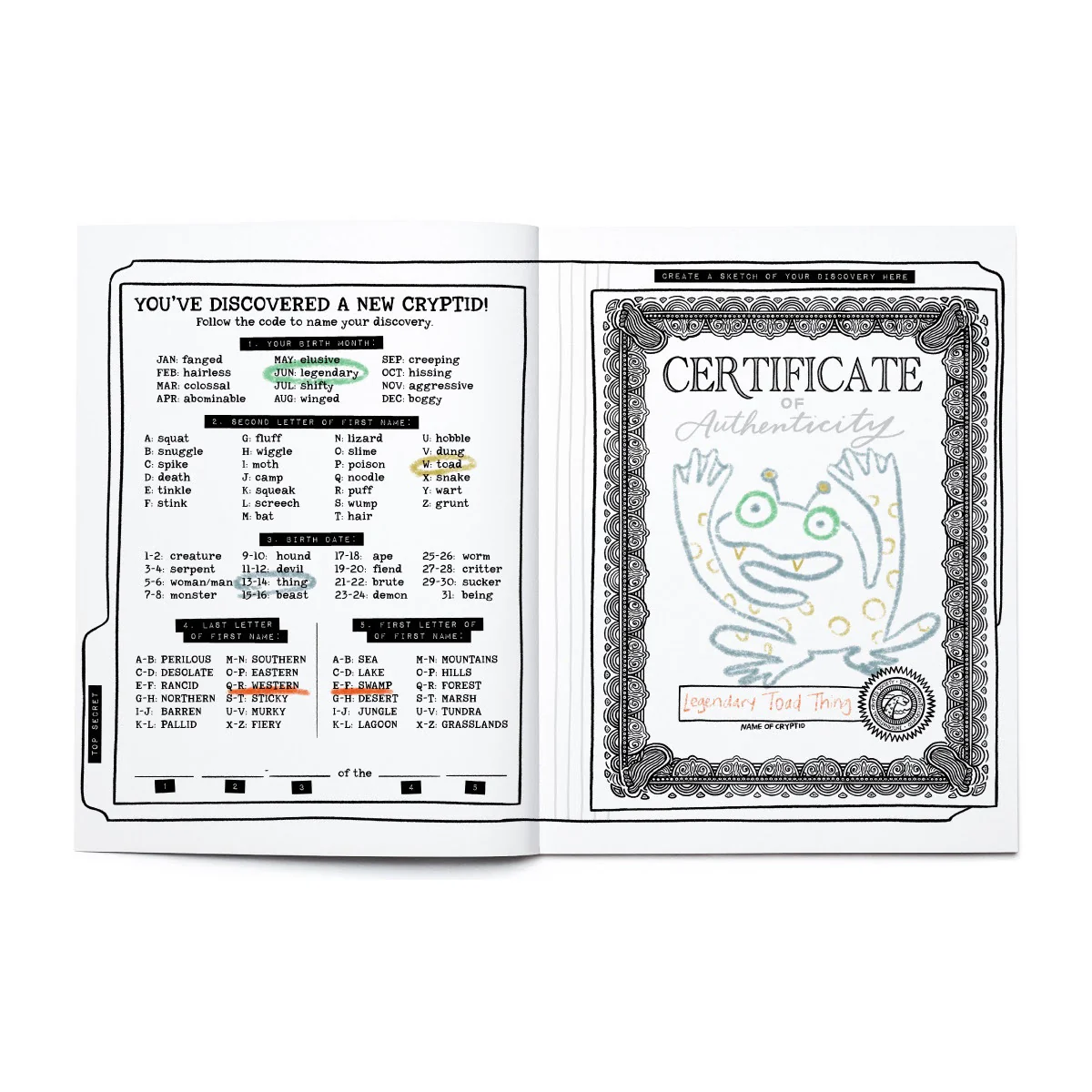 Legendary Monsters Cryptids Coloring & Activity Book - Image 8