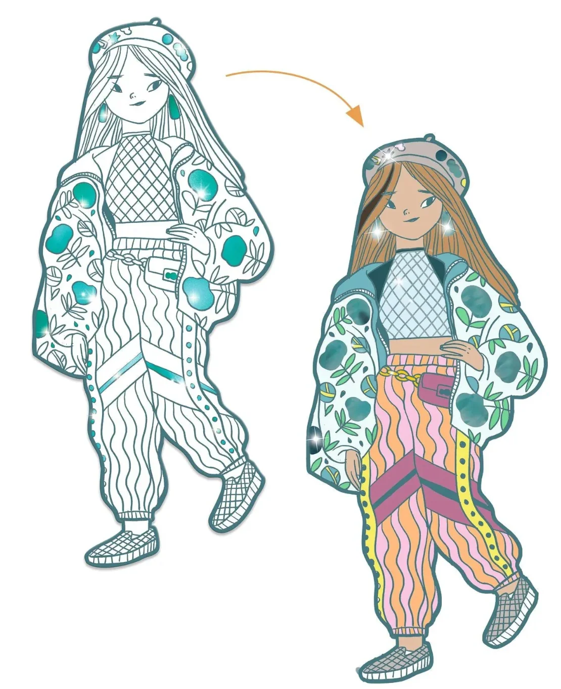 Les Demoiselles Fashion Coloring | Angele & Friends - Image 2