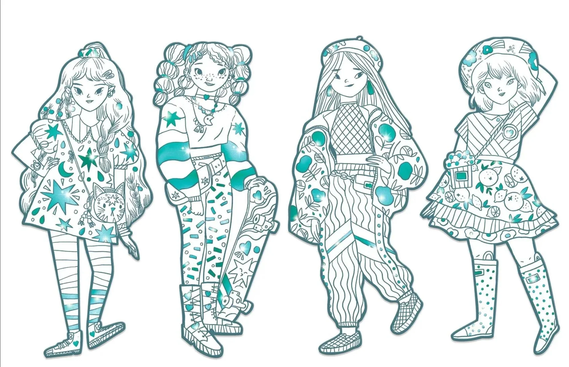 Les Demoiselles Fashion Coloring | Angele & Friends - Image 3