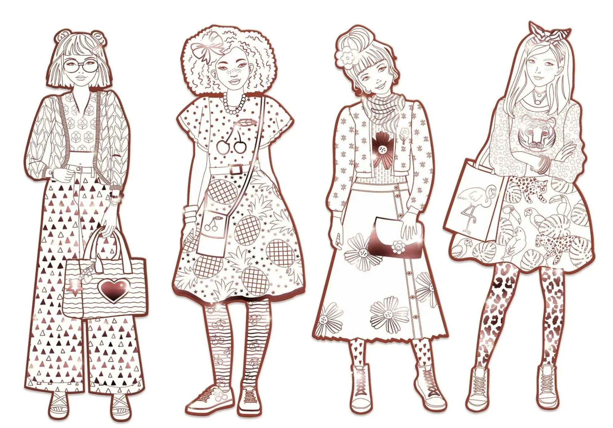 Les Demoiselles Fashion Coloring | Nina & Friends - Image 2