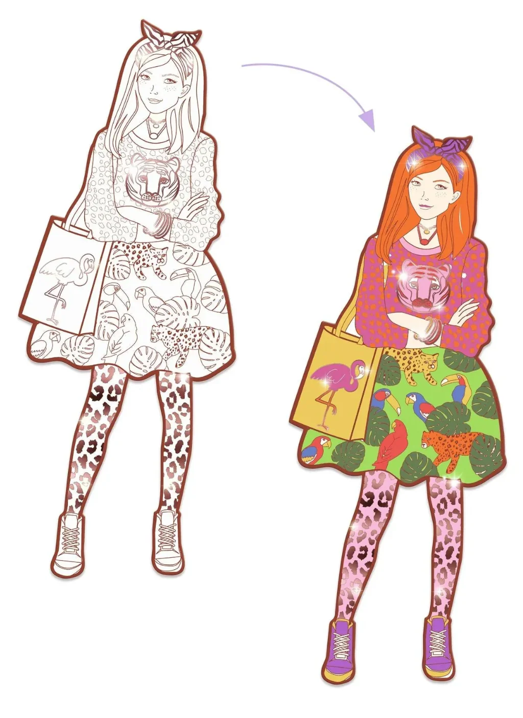Les Demoiselles Fashion Coloring | Nina & Friends - Image 3