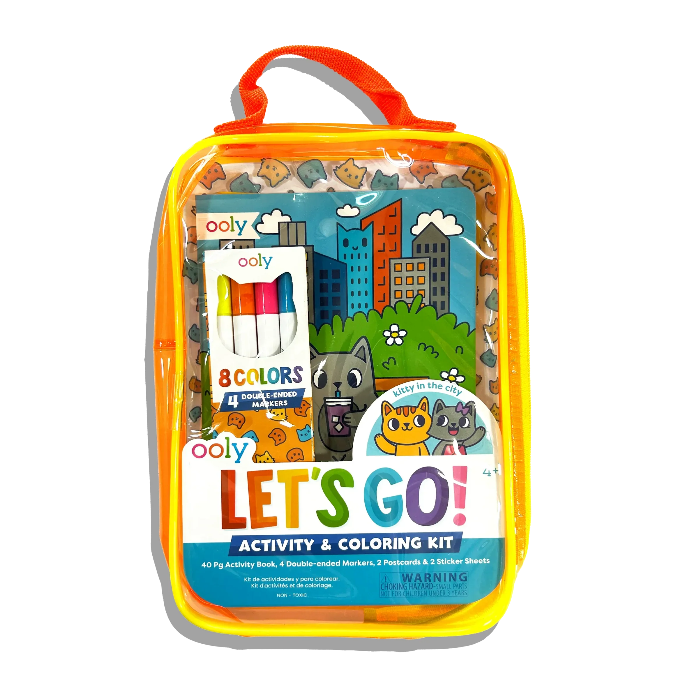 Let's Go! Activity & Coloring Kit | Kitty