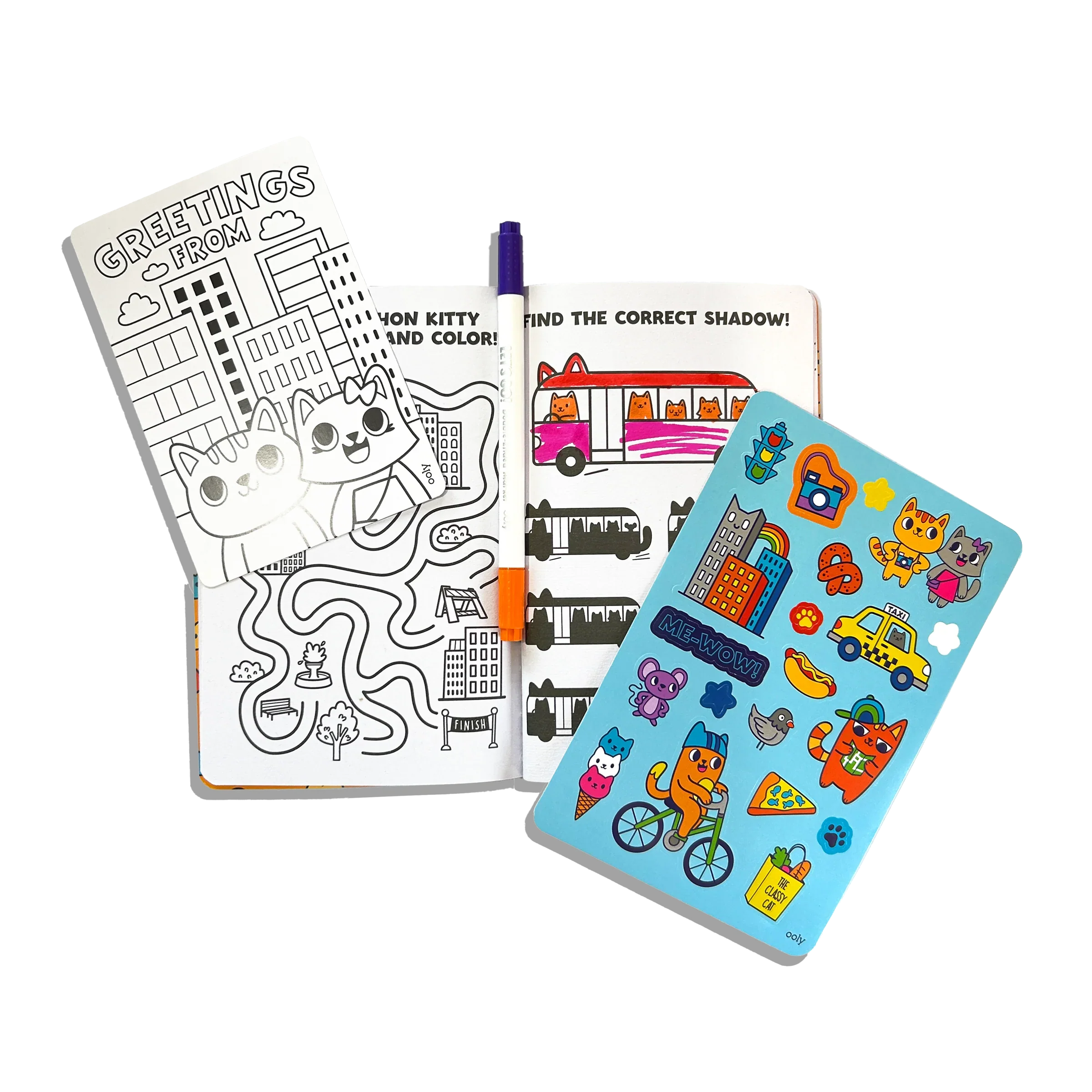 Let's Go! Activity & Coloring Kit | Kitty - Image 3