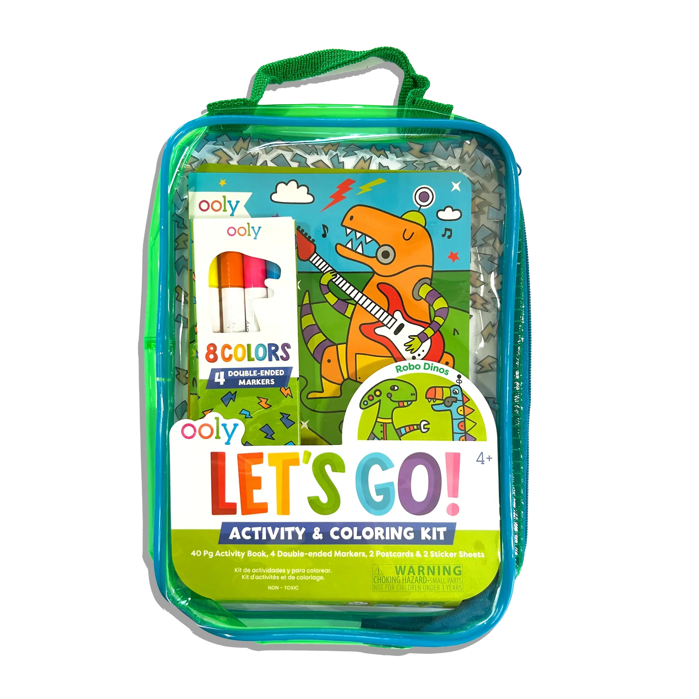 Let's Go! Activity & Coloring Kit | Robo Dino