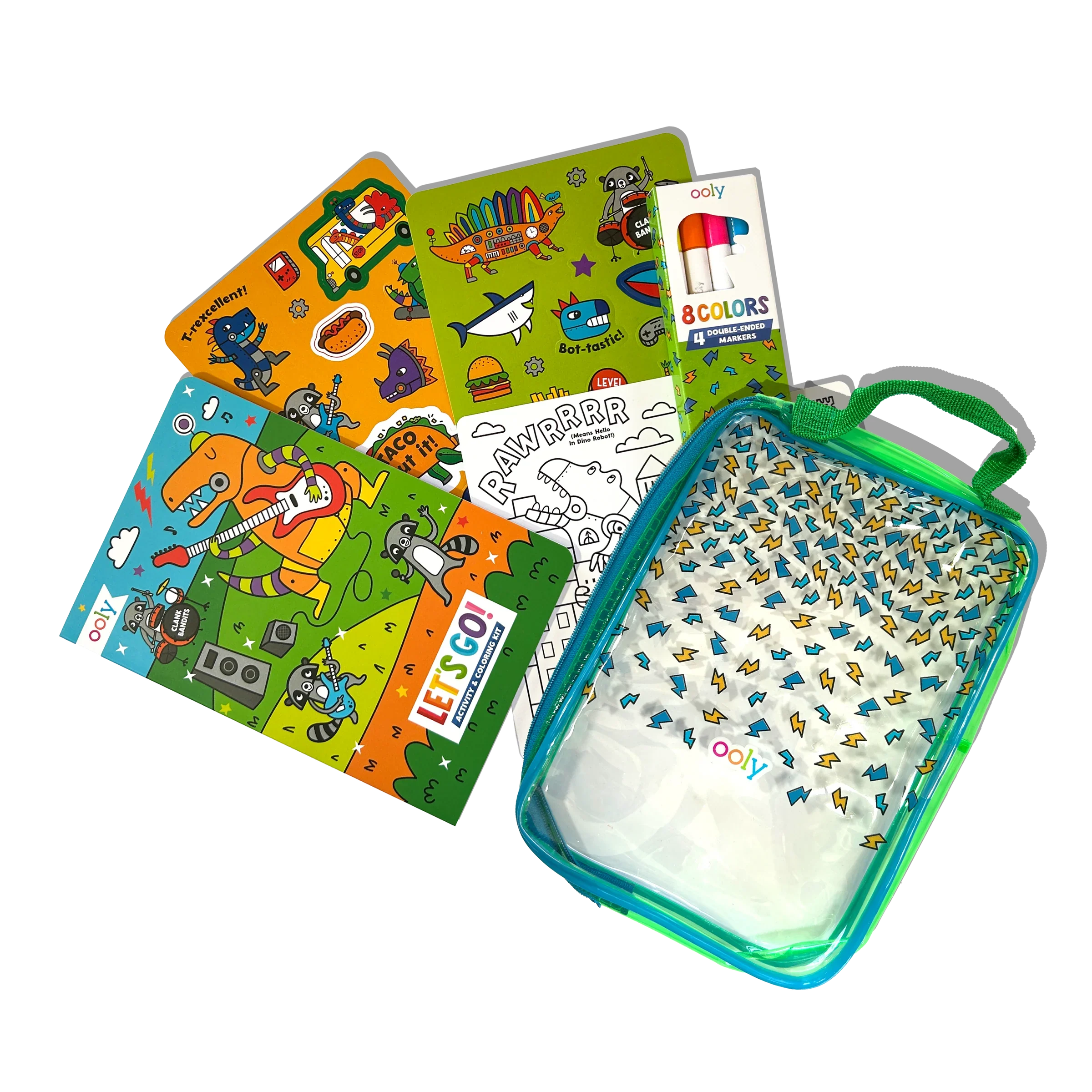 Let's Go! Activity & Coloring Kit | Robo Dino - Image 2