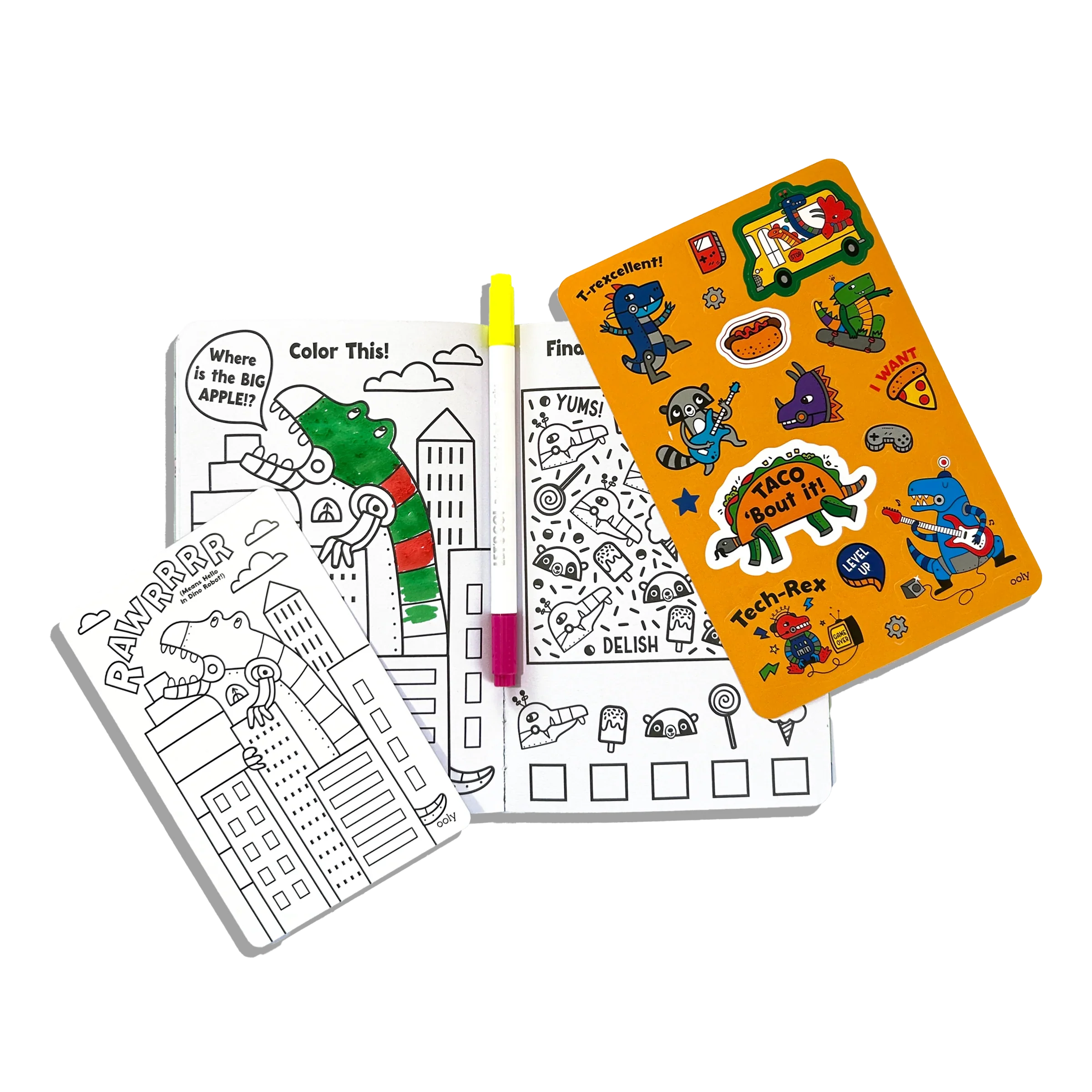 Let's Go! Activity & Coloring Kit | Robo Dino - Image 3