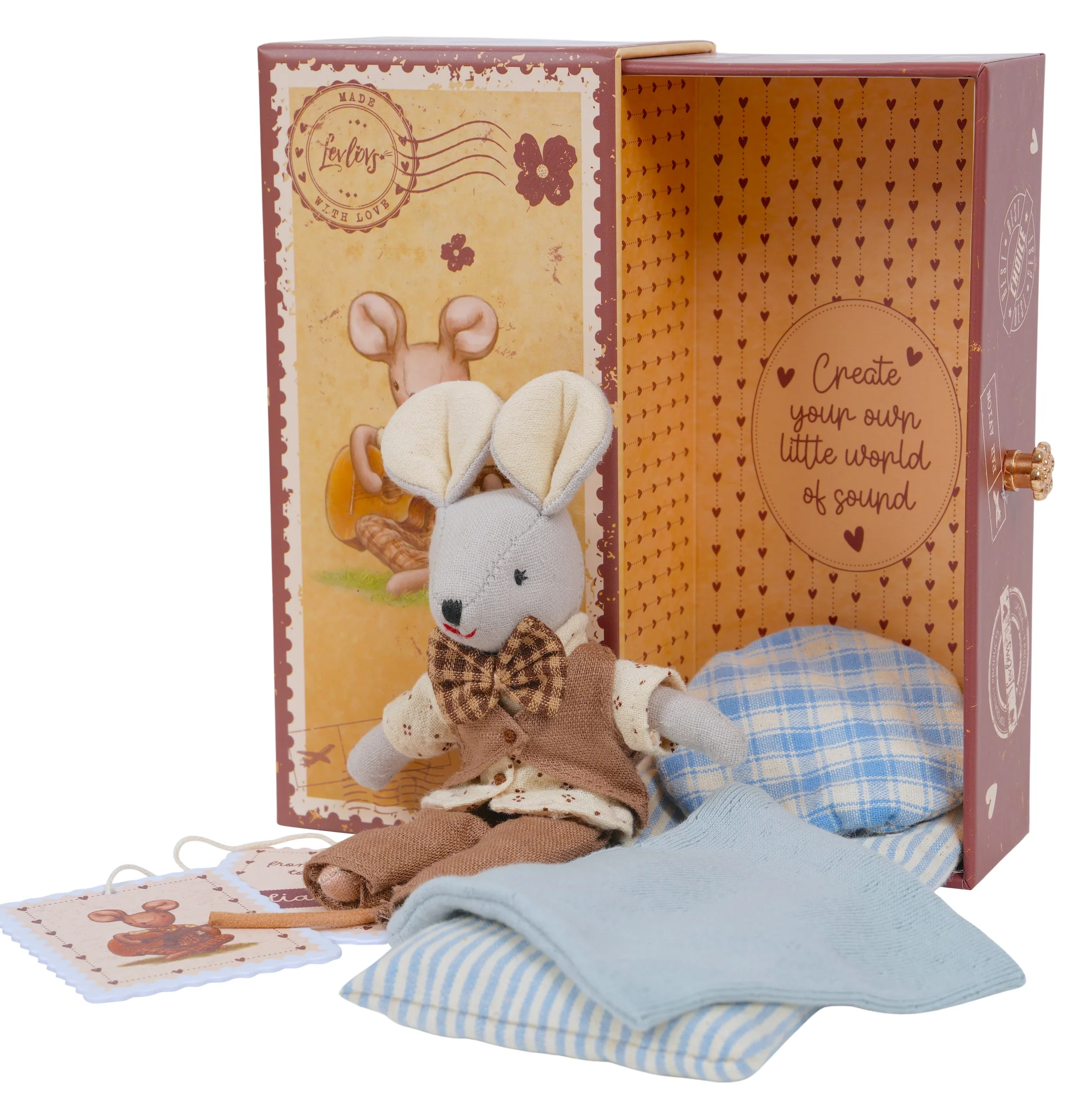 Levlovs | Mouse Liam in Stamp Box