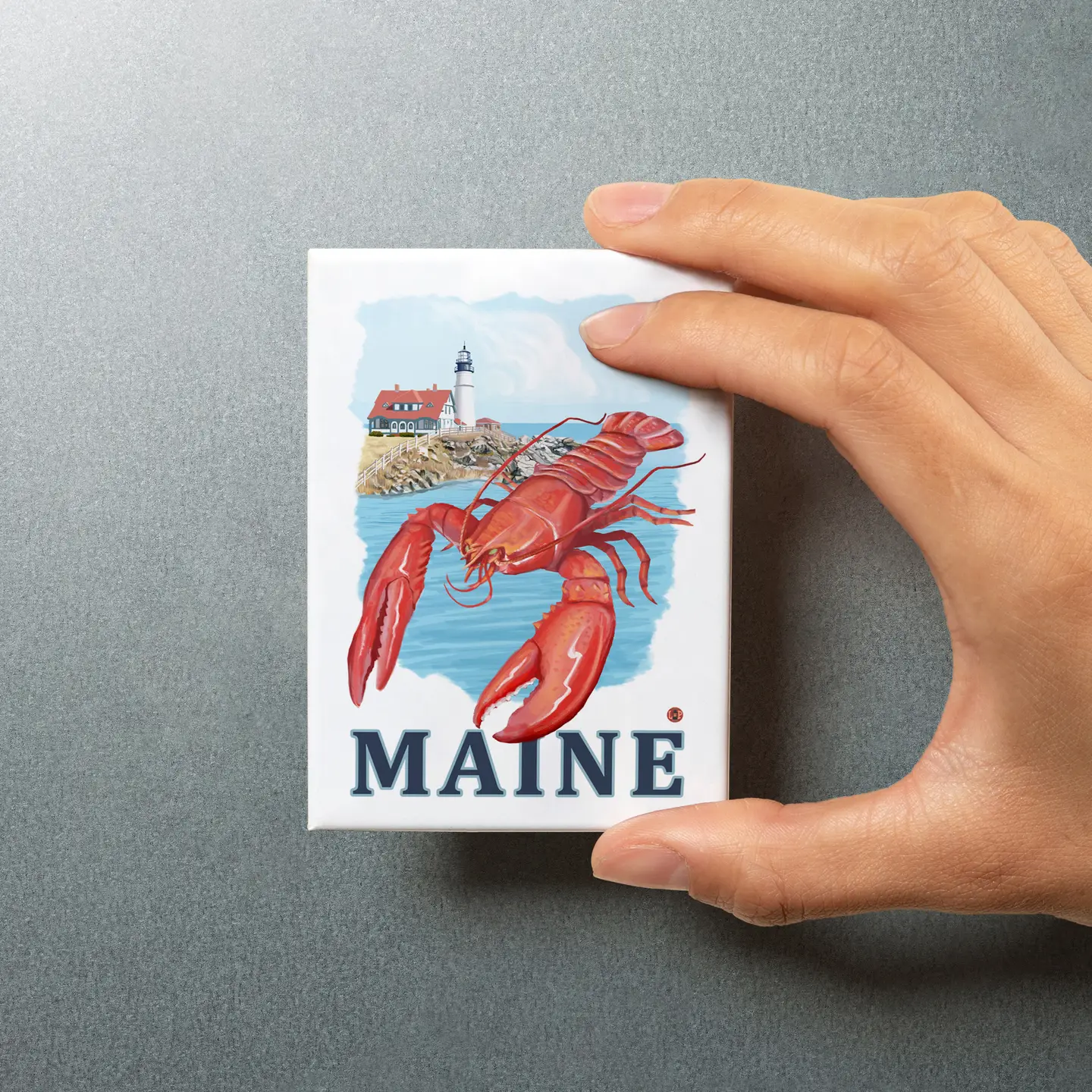 Maine Lobster & Portland Head Magnet - Image 2
