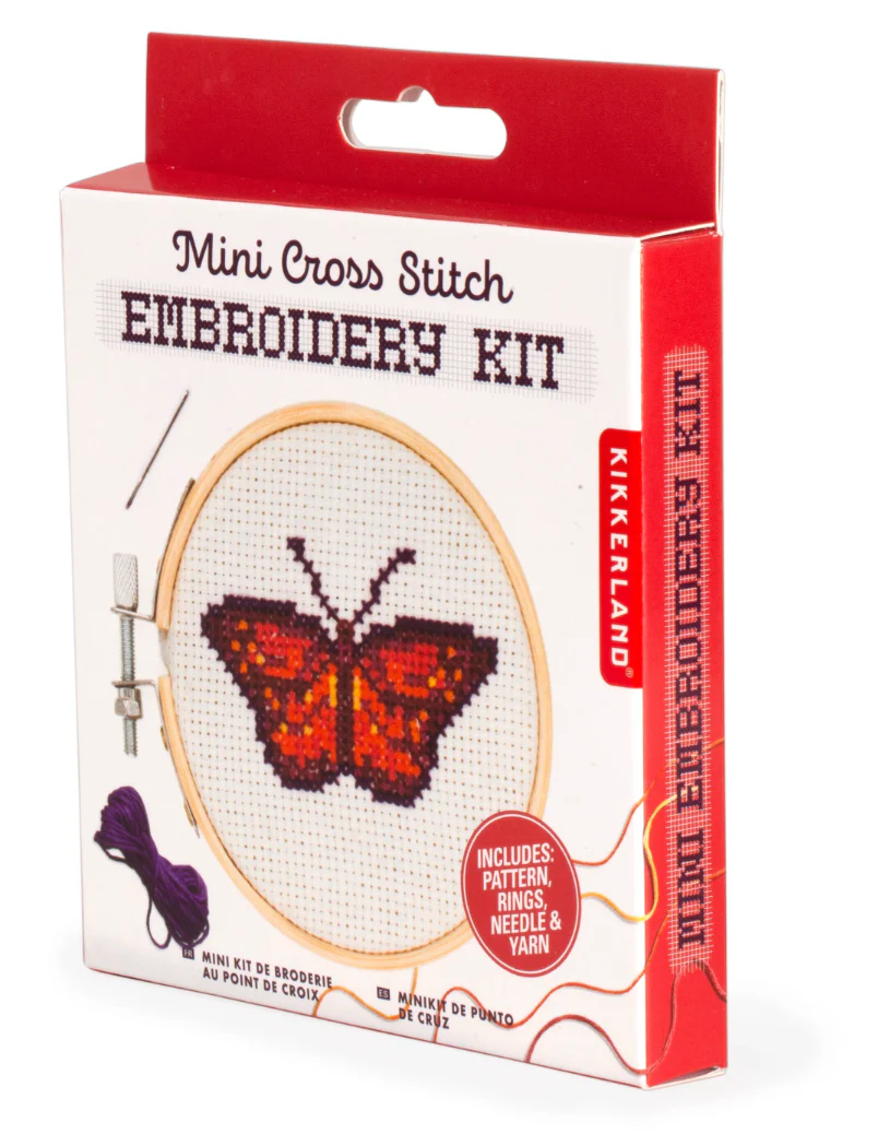 Mini CrossStitch Embroidery Kit | Butterfly