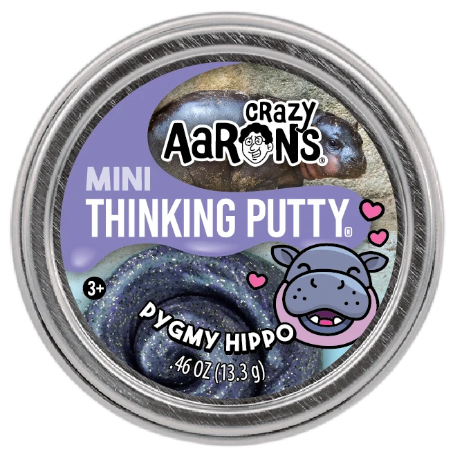 Mini Pygmy Hippo Thinking Putty