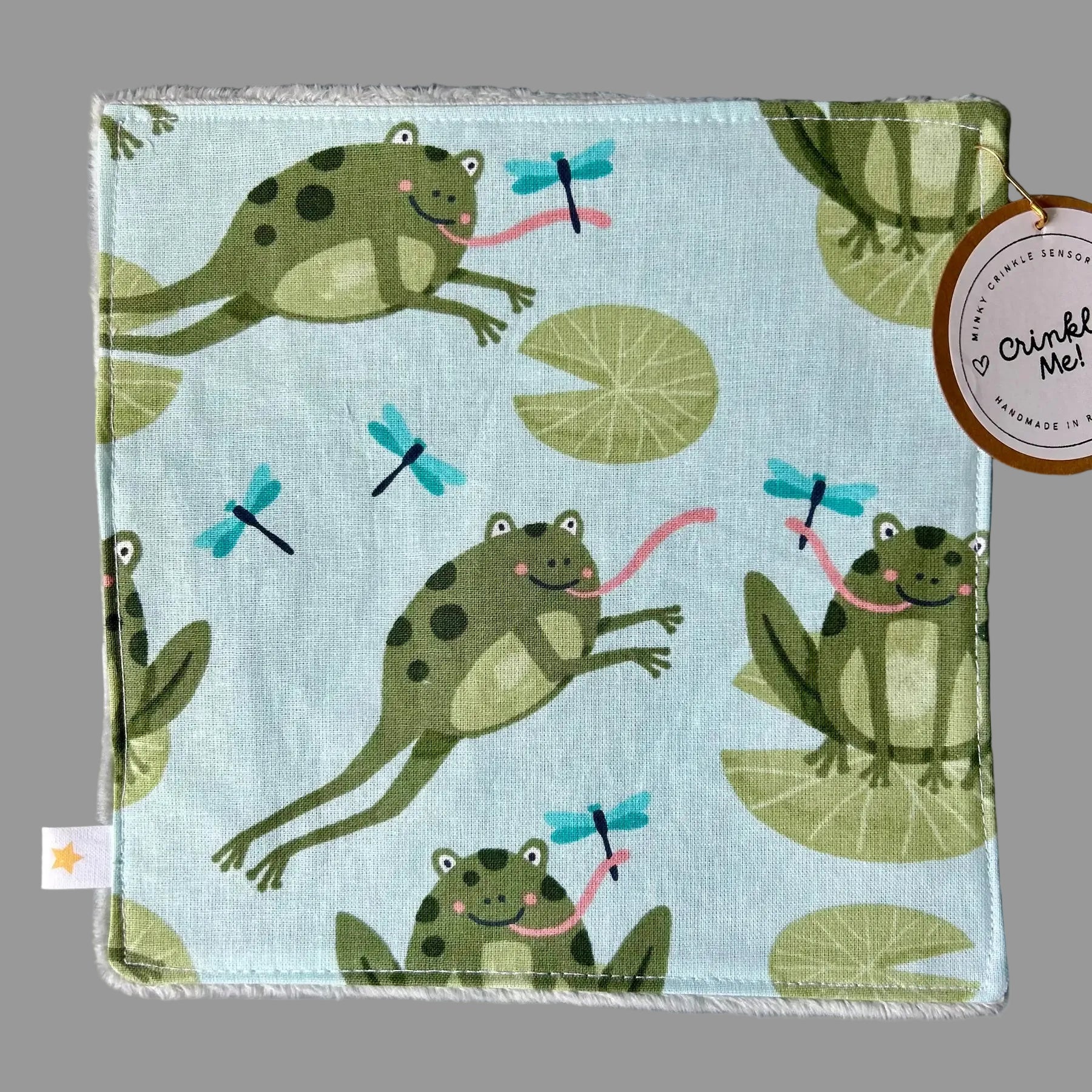 Minky Crinkle | Friendly Frogs