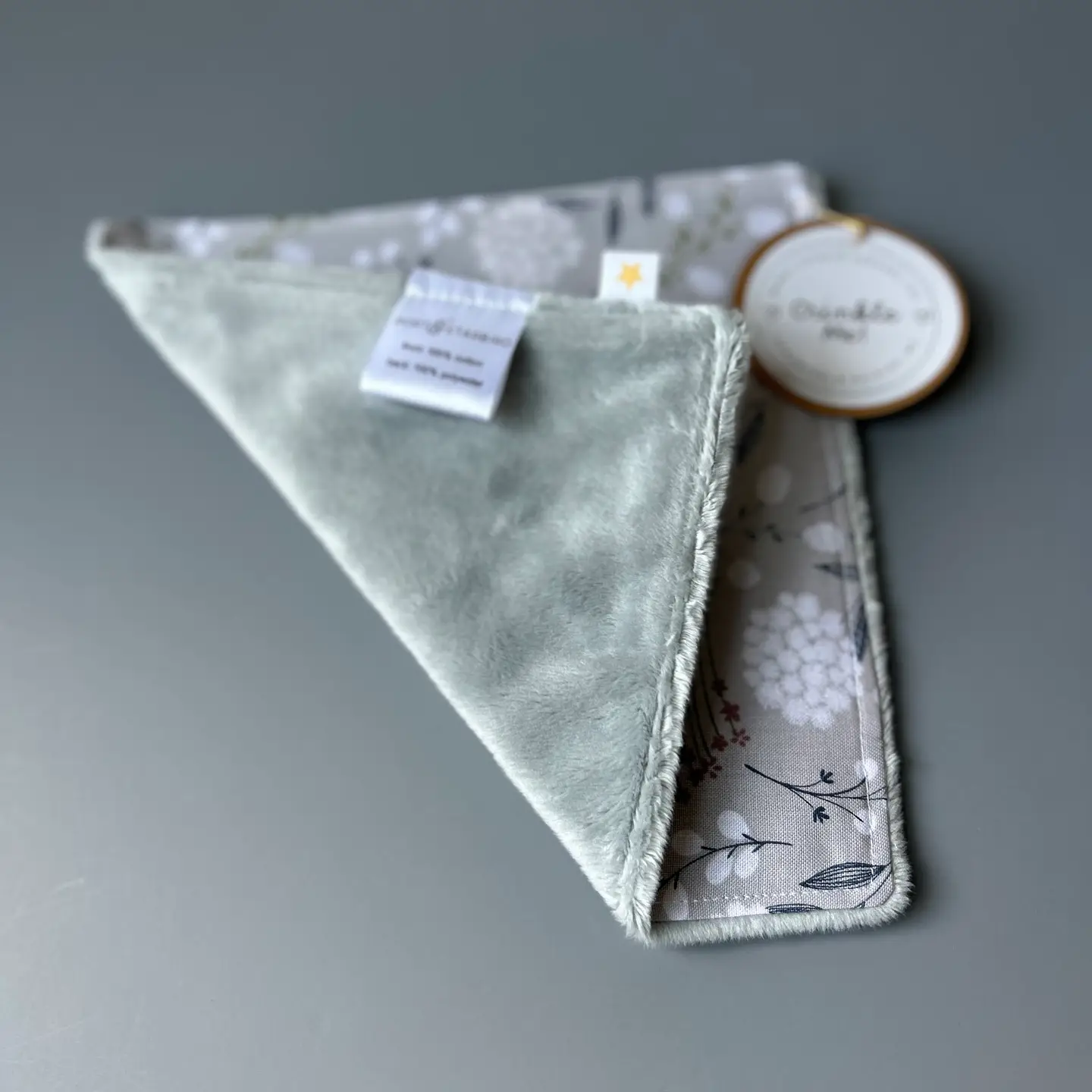 Minky Crinkle | Wildflowers on Grey - Image 2