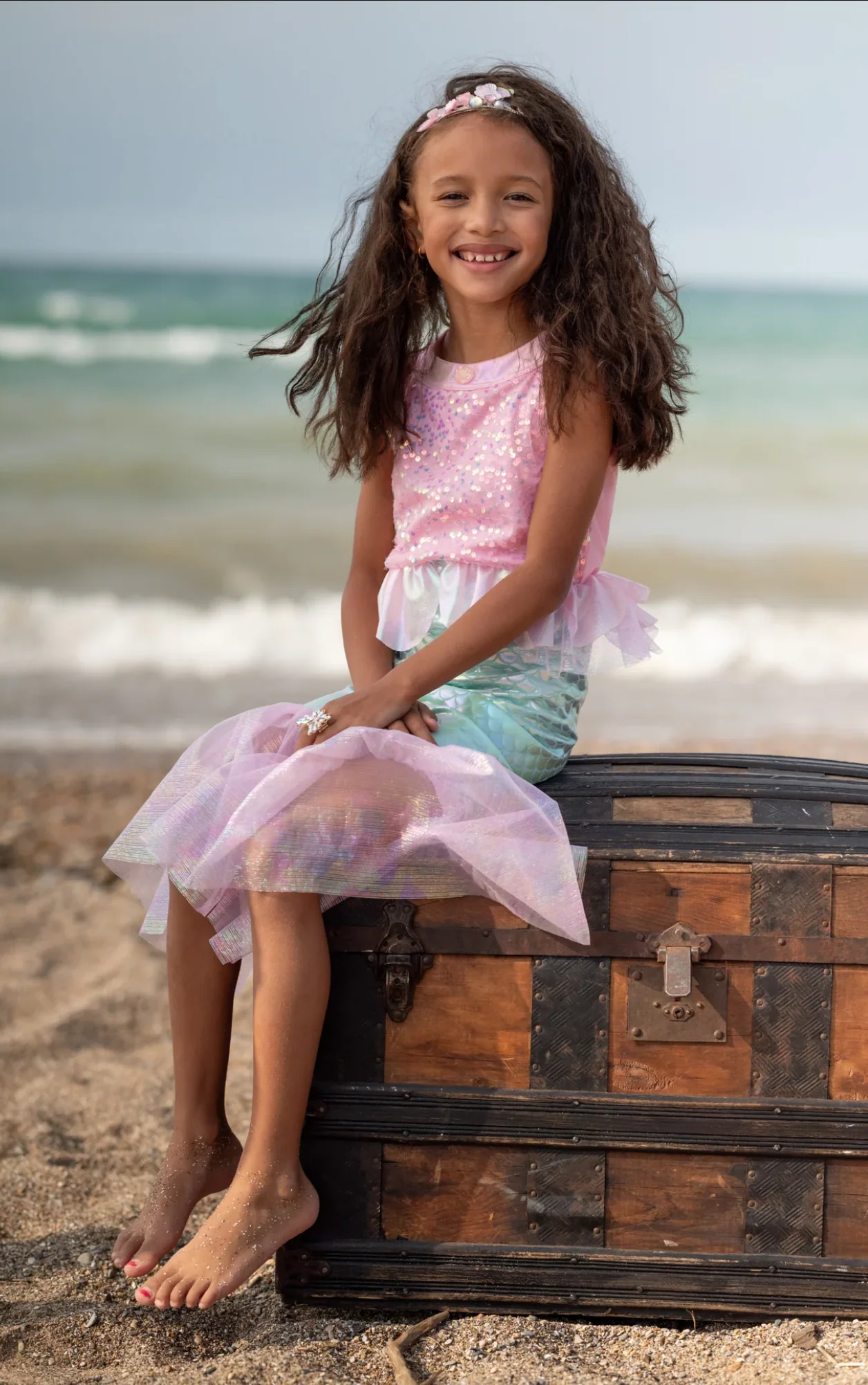 Misty Mermaid Dress | Pink - Image 2