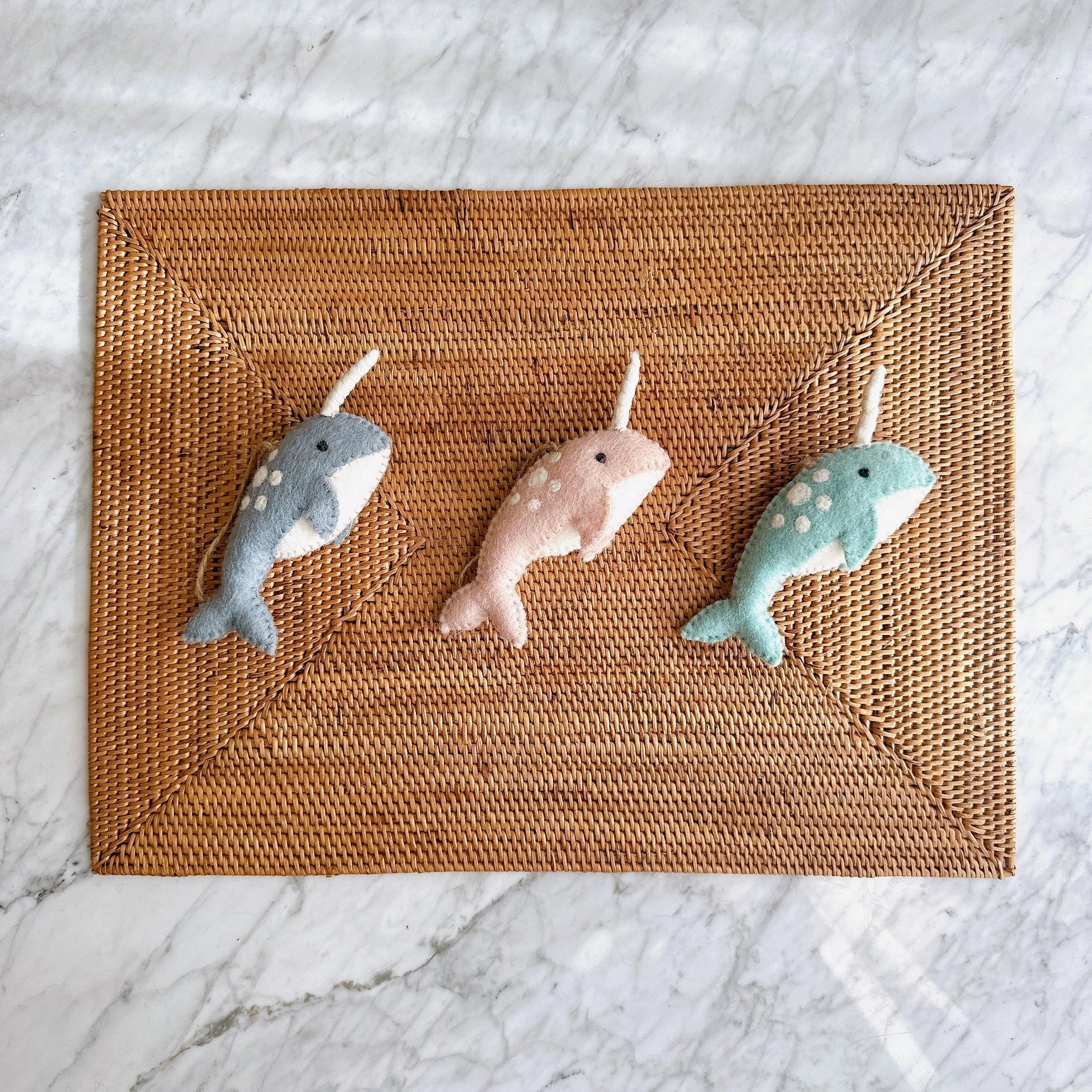 Narwhal Felt Ornament - Image 2
