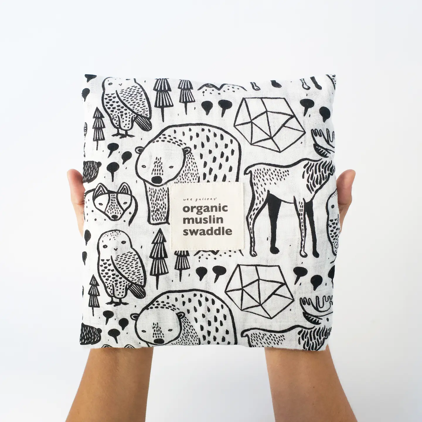 Organic Muslin Swaddle | Nordic - Image 4