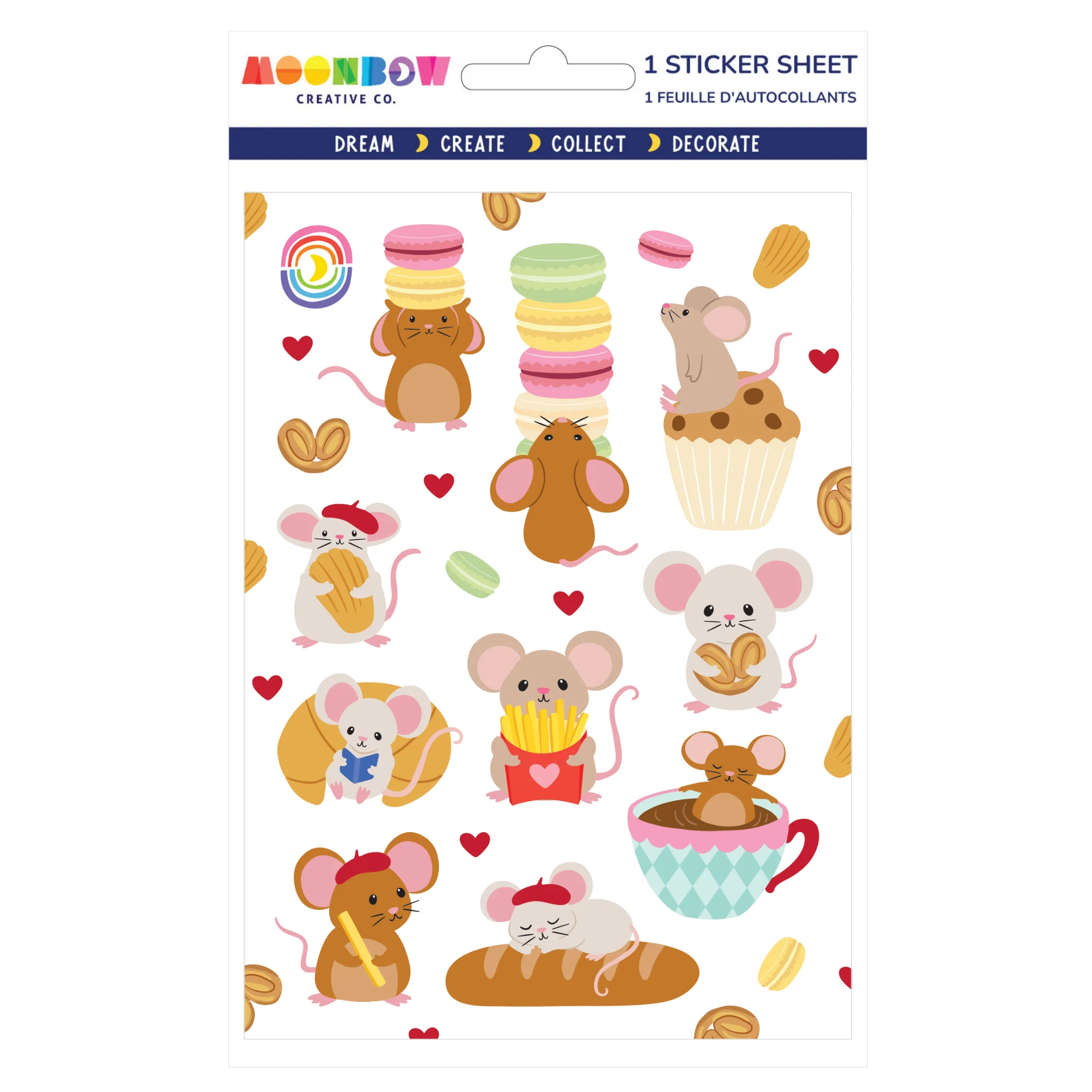 Oui Whisk & Whiskers Glossy Stickers