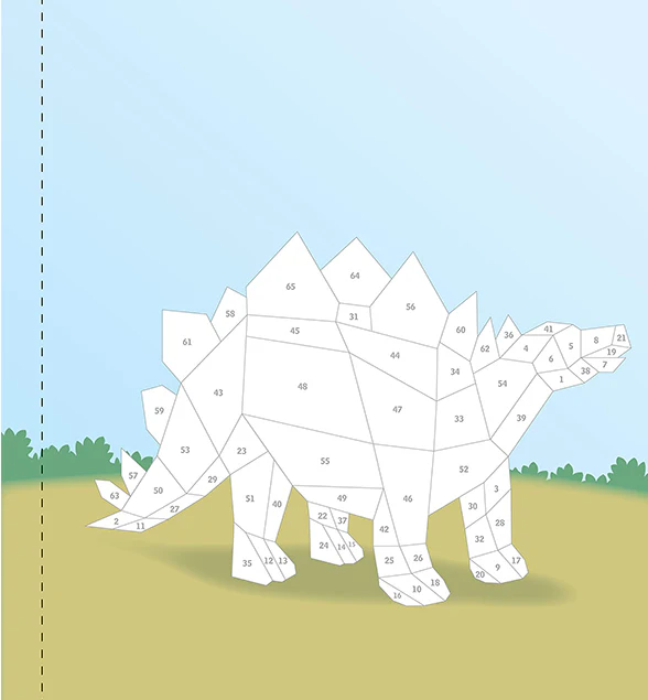 Kids Paint by Sticker Dinosaurs - Image 3