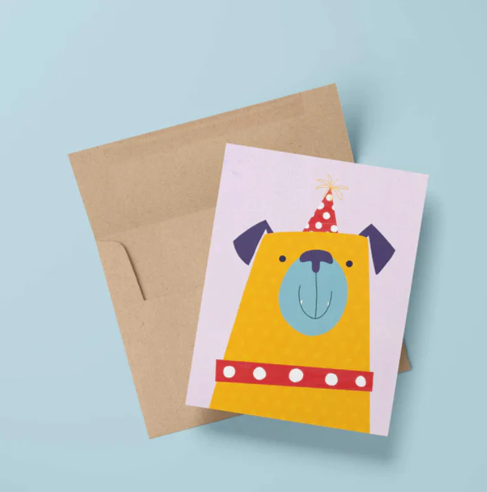 Party Pug Birthday Card