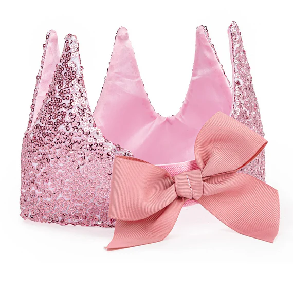 Gracious Pink Sequins Crown - Image 2