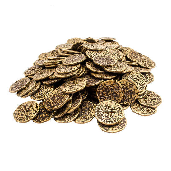 Gold Pirate Doubloon