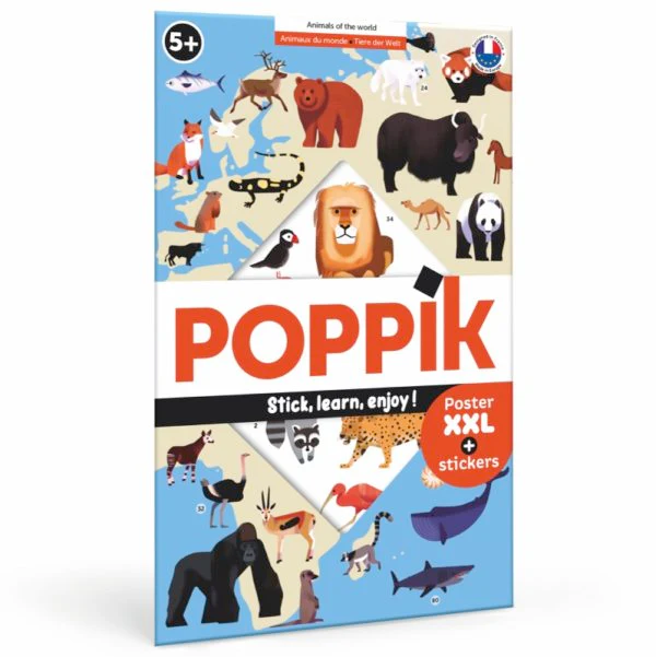 Poppik Discovery Poster Animals of the World
