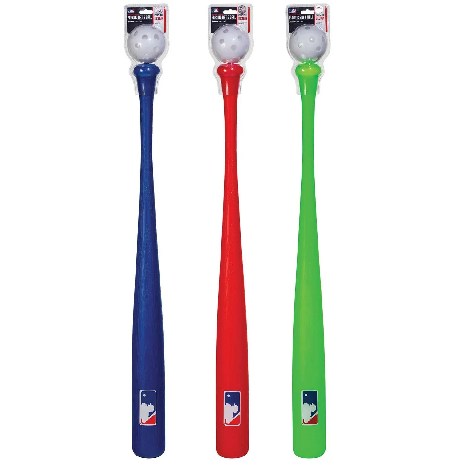 MLB Pro Style Plastic Bat & Ball