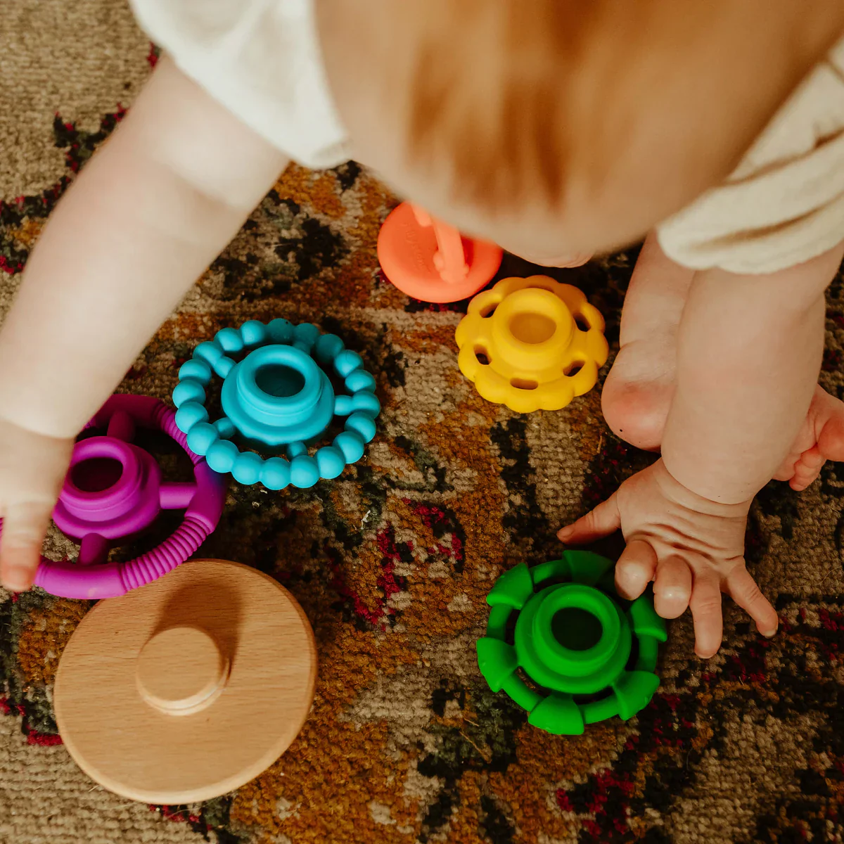 Rainbow Stacker Teether & Toy - Image 2