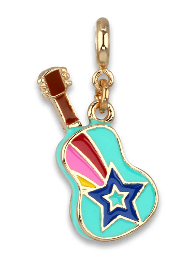 Rebel Girls Guitar Gold Charm - Image 2