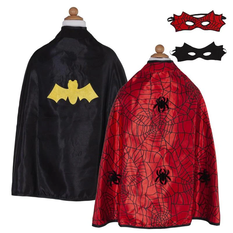 Spider Bat Reversible Cape & Mask | Size 4-6 - Image 5