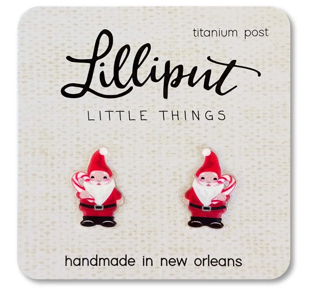 Santa Gnome Earrings