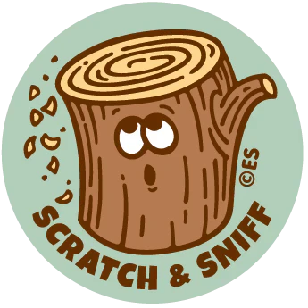 Scratch & Sniff Stickers | Fresh Cut Wood - Image 2