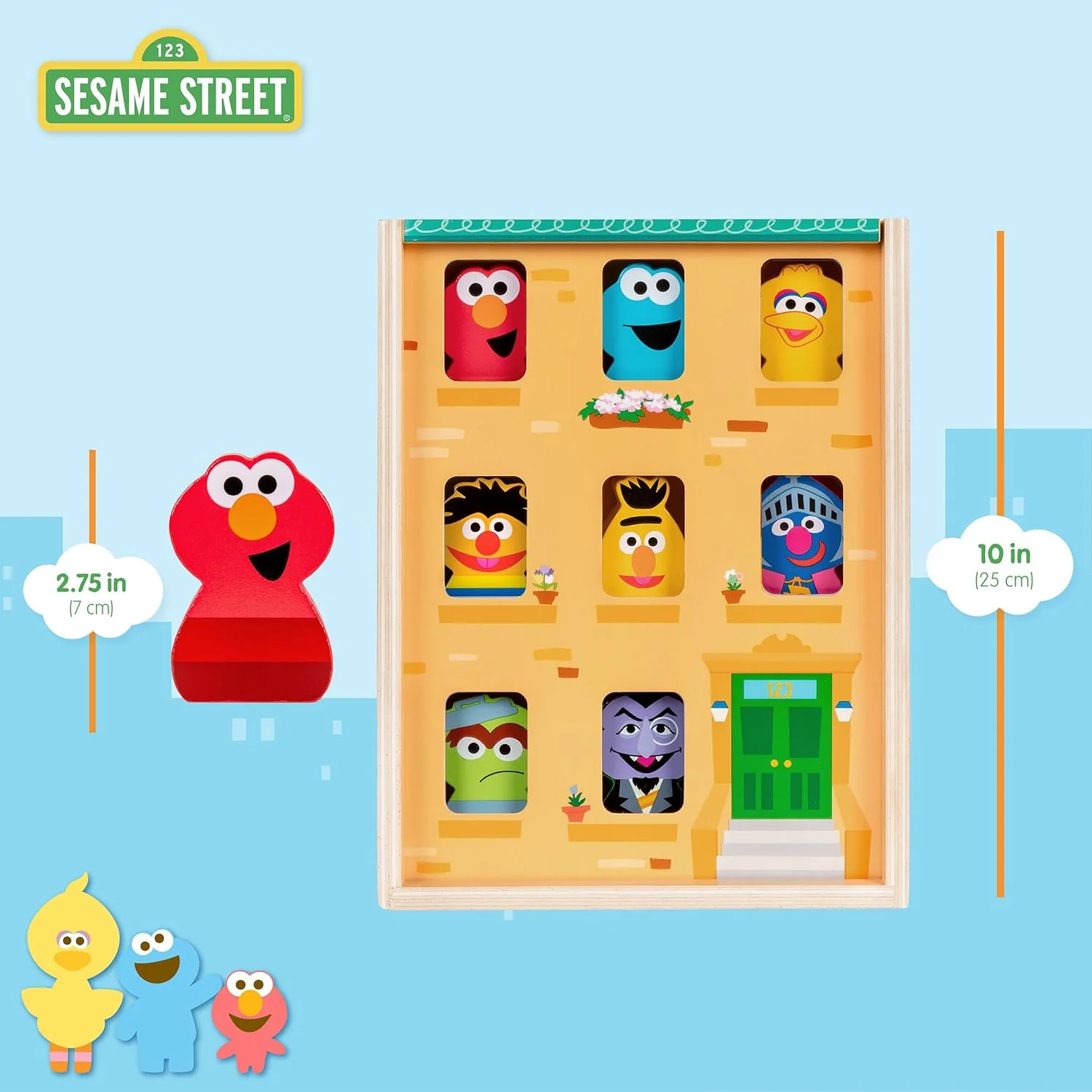 Sesame Street | Wooden Neighborhood Block Set - Image 2