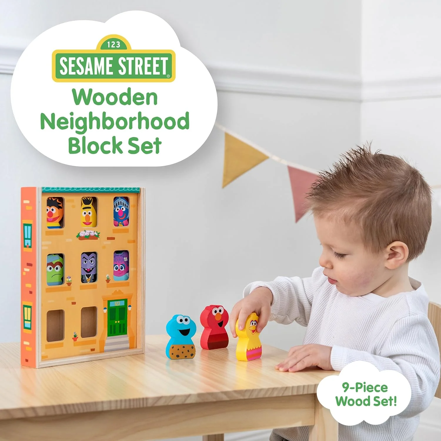 Sesame Street | Wooden Neighborhood Block Set - Image 4