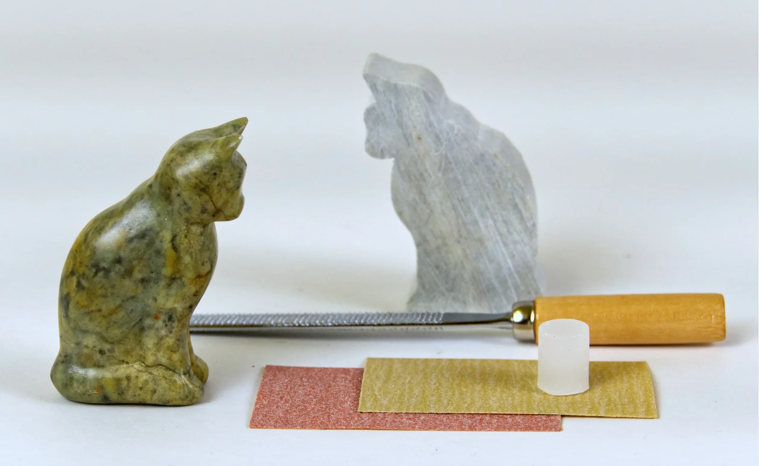Soapstone Carving Kit | Cat - Image 2