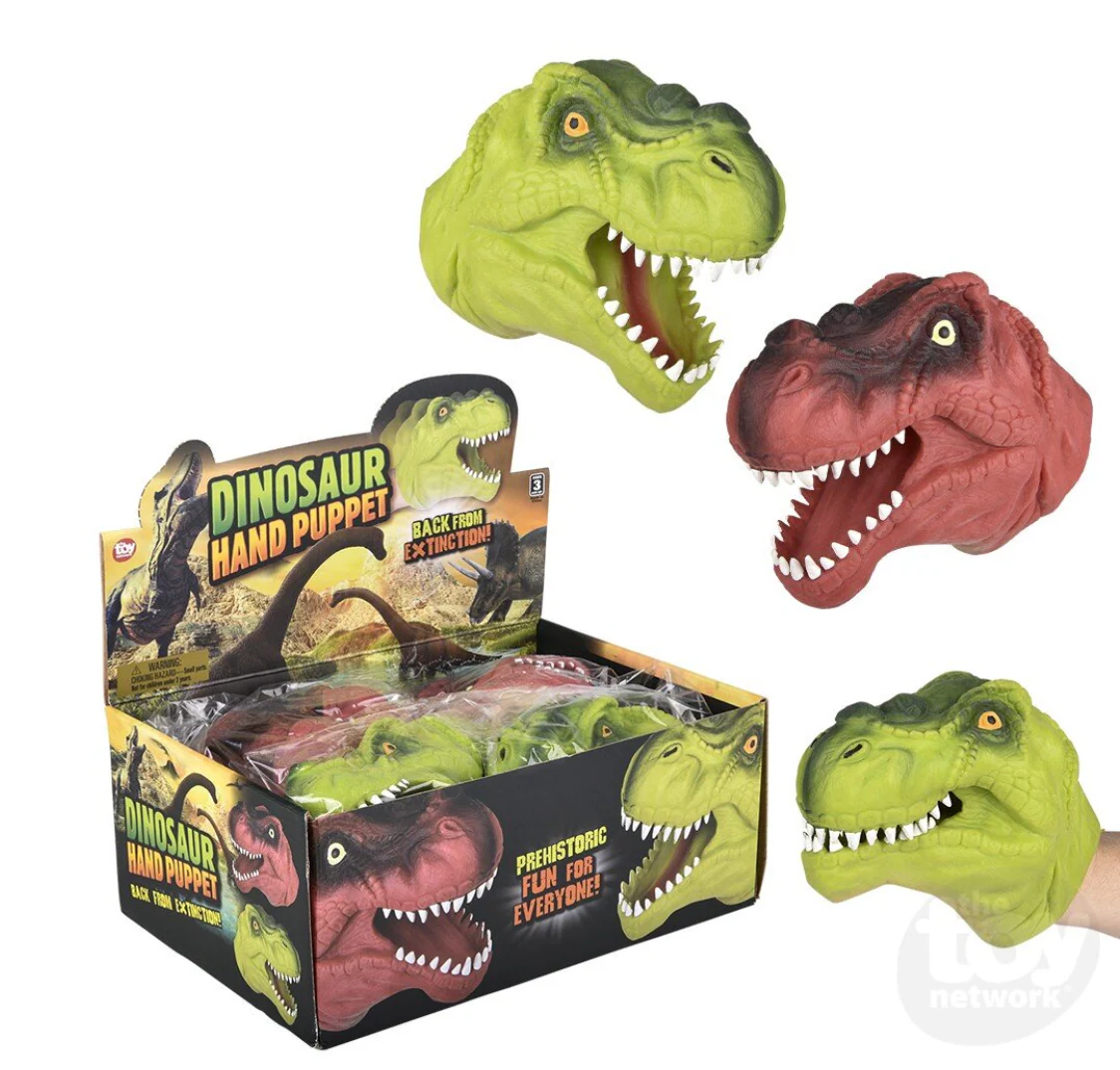 Stretchy Dinosaur Hand Puppet - Image 2