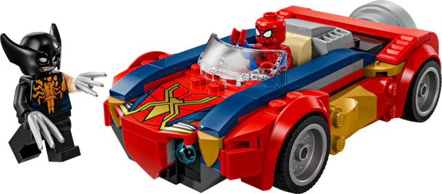 Super Heroes Marvel Spider-Man Car vs Venomized Wolverine - Image 3