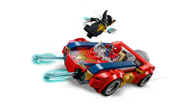 Super Heroes Marvel Spider-Man Car vs Venomized Wolverine - Image 4